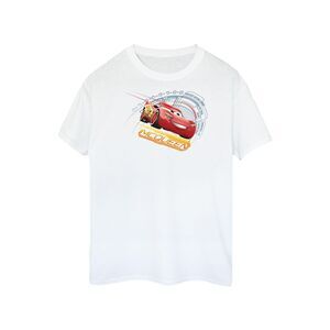 Cars Mens Lightning McQueen Cotton T-Shirt / White